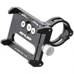 Держатель для смартфона GUB G-85, на руль/вынос 20-31.8 мм, облегченный, регулировка ширины 50-100 мм, черный, 09-300180 - фото