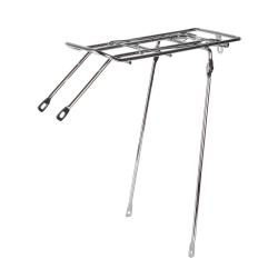 Багажник для велосипеда 28", стальной, хром - фото