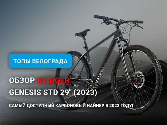 Обзор Stinger Genesis Std 29" (2023) – Самый доступный карбоновый найнер в 2023 году!