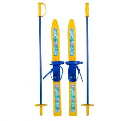 Лыжный комплект детский NovaSport Bubble с палками в сетке (66/75) - фото