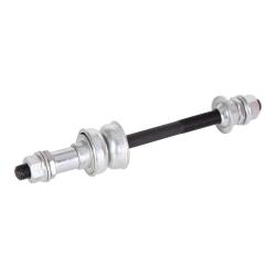 Ось с подшипниками для втулок Bike Parts SF-A03R 32H,O.L.D. 130мм; AXLE S45C 3/8"; CP FINISH; 3/8"; под болты - фото