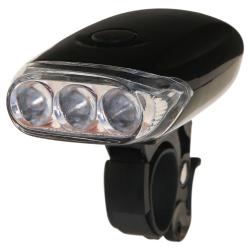 Фонарь велосипедный STG передний JY-567, 3 светодиода, 3 функции, батарея: АААх3 (в компл.не входит) - фото