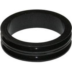 Кольцо проставочное Neco SPACER-R 1-1/8"х10мм черное, алюм. полированное - фото