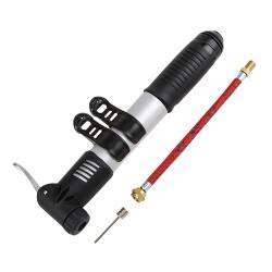 Насос мини PVC 30x230, алюм. крепл.на раму, авто/вело ниппель + игла - фото