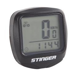 Велокомпьютер 14 функций. Проводной, черный. - фото