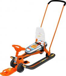 Снегокат Тимка спорт 6 ТС6/Л2 с лисенком, механизм выдвижных шасси с толкателем - фото