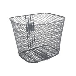 Корзина BF-0011 с крепежом, размер 34.5х26.5х26.5 см, серая (Для велосипеда с колесами 26") - фото