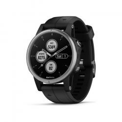 Часы GARMIN Fenix 5S Plus (Silver/Black Band) - фото