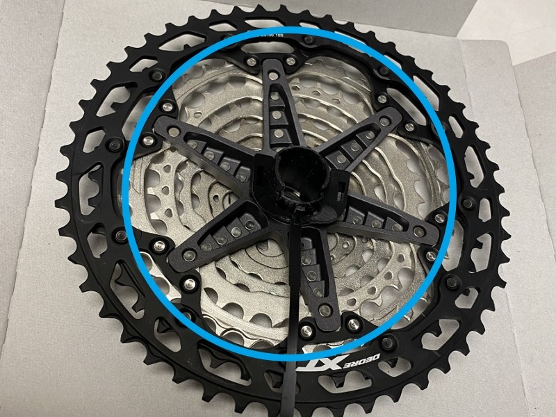 Паук на вело-кассете