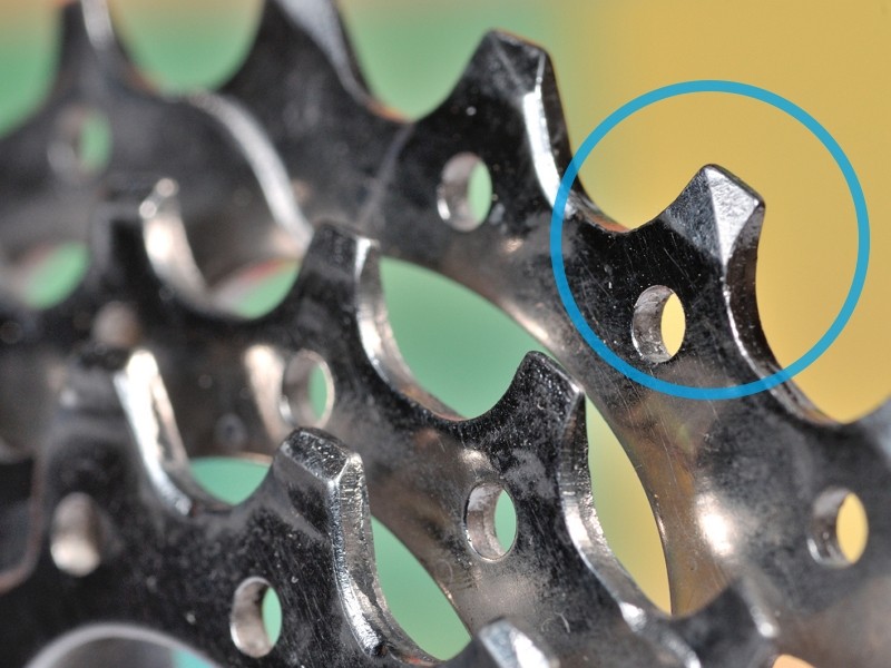 Зубцы на вело-кассете