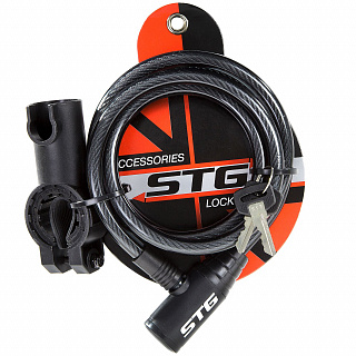 Велозамок STG CL-810 на ключе 10 мм х150 см - фото