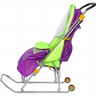 Санки-коляска Тимка Люкс15 (лавандовый) - фото