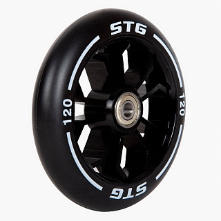 Колесо STG Х105168, PU 120mm для трюковых самокатов с алюминиевым ободом 1шт - фото