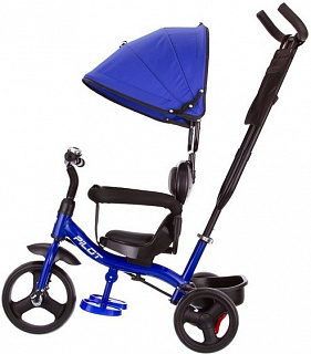 Велосипед трехколесный Pilot PT1, с ручкой управления - фото