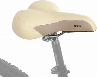 Седло STG YBT-7807, кремовый - фото