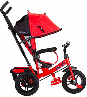 Велосипед трехколесный Pilot PTA3, с ручкой управления - фото