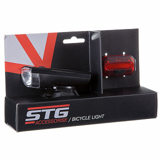 Комплект фонарей велосипедных STG - фото