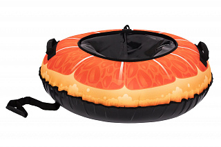 Тюбинг Snowstorm BZ-120_ORANGE, 120 см, оранжевый с черным - фото