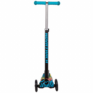 Самокат-кикборд Novatrack Rainbow Graffiti (2018) - фото