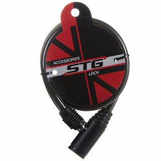 Замок-трос стальной, диам.10х65сm, с ключом - фото