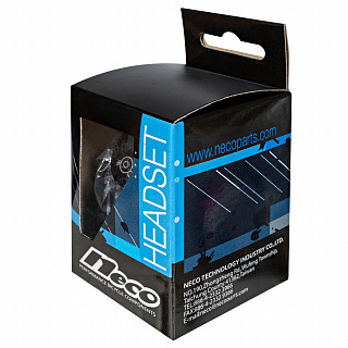 Рулевая колонка Neco H51, IS42, 1 1/8", пром.подшипники, черный - фото